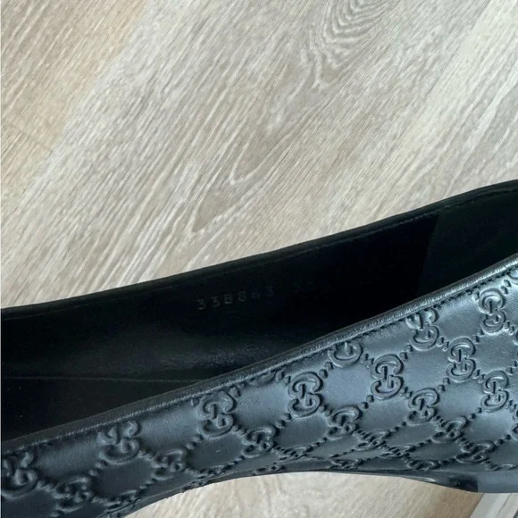 Gucci Sylvie Bamboo Bow Ballet Flats – Black, Size 7.5 (EU 37.5) - Picture 8 of 11